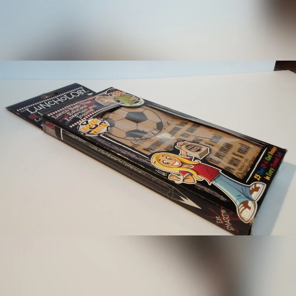 Lunchology Soccer Trivia Paper Lunch Bags Interesting Graphics Collectible